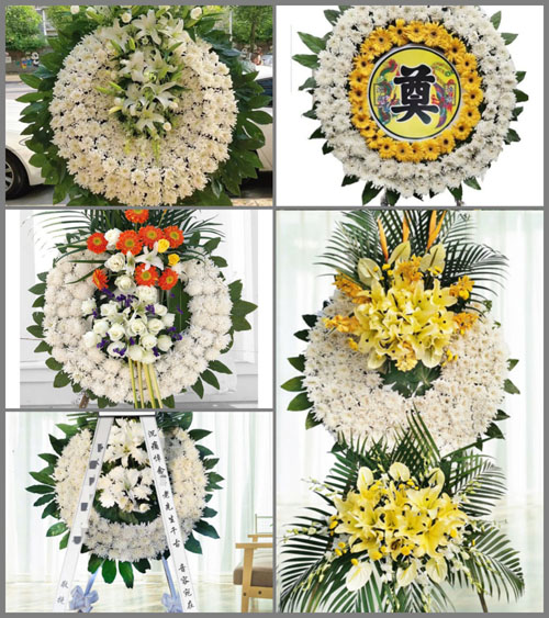 山东青岛即墨市蓝村镇蓝村四里村花圈速递